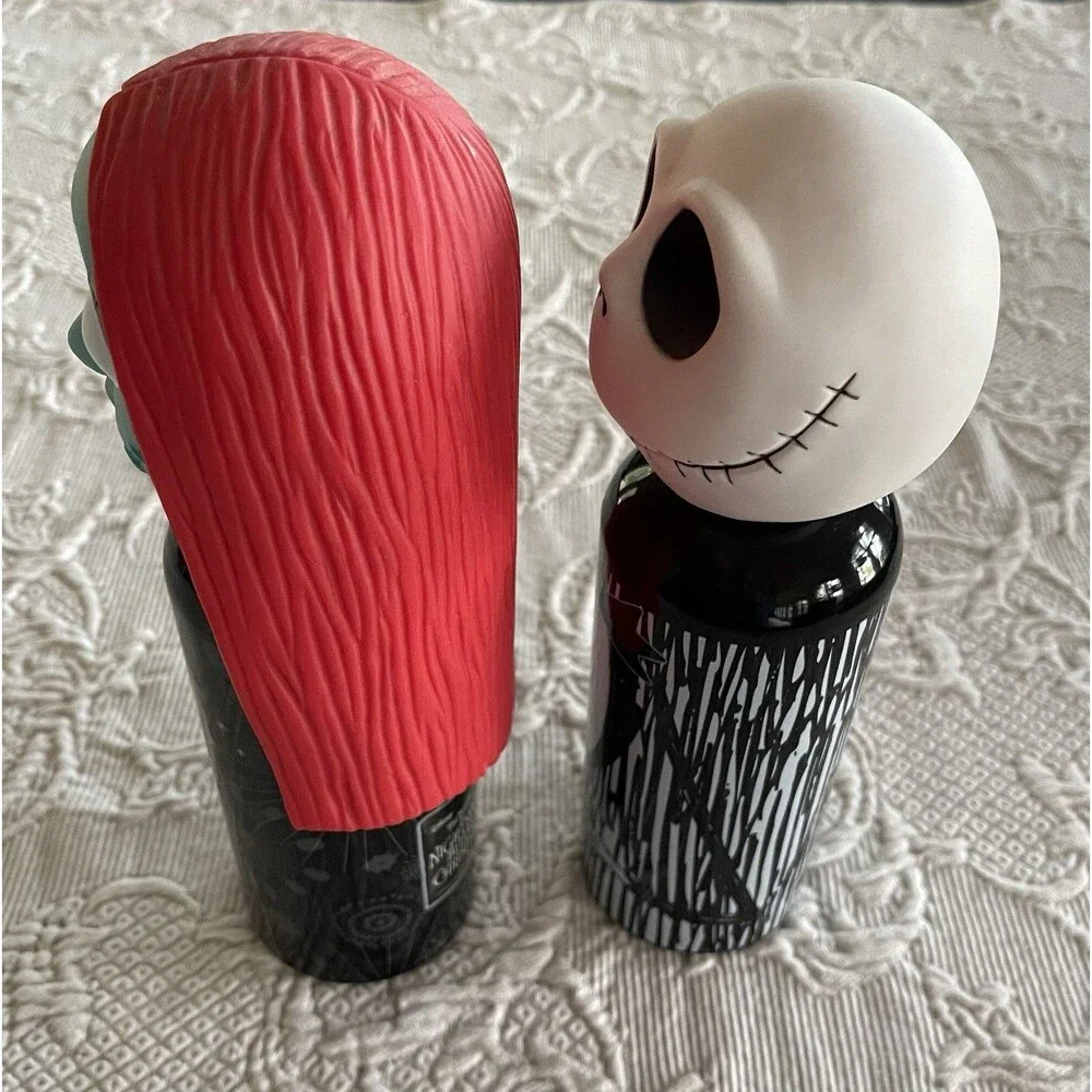 The Nightmare Before Christmas Jack & Sally Aluminum Water Bottle Set